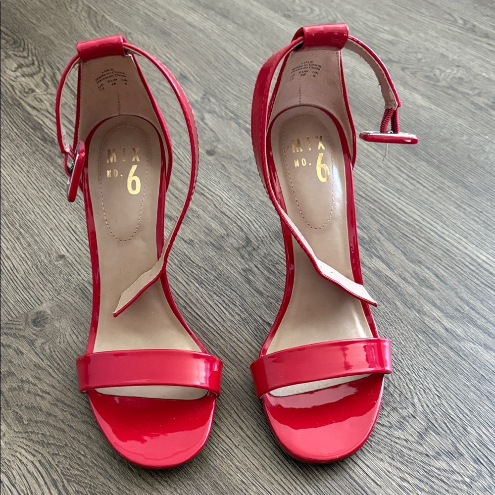 Mix No. 6 Glossy Red Heels